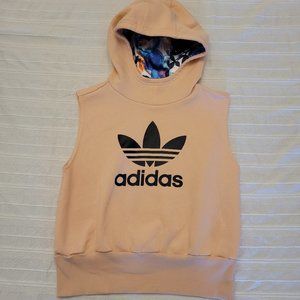 Girls Adidas Sleeveless Hoodie- Youth 13-14